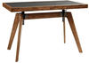 Hasena Schreibtisch, Akazie, Holz, Akazie, massiv, eckig, 70x72-88x120 cm,