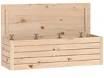 vidaXL Truhe, Braun, Holz, Kiefer, Rechteckig, 109x33x36.5 cm, Esszimmer, B&auml;nke,