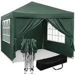 Woltu Pavillon, Gr&uuml;n, Metall, 300x300x260 cm, Sonnenschutz & Sichtschutz, Pavillons