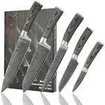 Wakoli Messerset, Grau, Holz, Metall, Kochen, K&uuml;chenmesser, Messersets