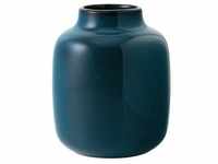 like.Villeroy & Boch Vase, Blau, Keramik, 12.5 cm, Dekoration, Vasen, Keramikvasen