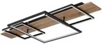 Globo Led-Deckenleuchte Vanni, Schwarz, Wei&szlig;, Dunkelbraun, Metall, Kunststoff,
