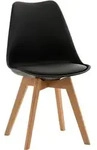 CLP Stuhl, Schwarz, Holz, 49x83x50 cm, Esszimmer, St&uuml;hle, Esszimmerst&uuml;hle,