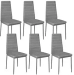 tectake Esszimmerstuhl, Grau, Textil, 48x98.5x45 cm, Esszimmer, St&uuml;hle,