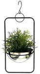 DanDiBo Blumenampel, Schwarz, Metall, 20x10x20 cm, Wohnzimmer, Wohnzimmertische,