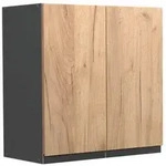 Vicco H&auml;ngeschrank, Honigeiche, Anthrazit, Holzwerkstoff, 1 F&auml;cher,...