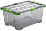 Rotho BOX EVO Safe, Anthrazit, Gr&uuml;n, Kunststoff, 39.5x28x59 cm, Reach, DIN EN...