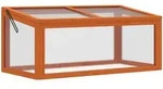 Outsunny Gew&auml;chshaus, Orange, Holz, 46x40x90 cm, Gartenzubeh&ouml;r, Gew&auml;chsh&auml;user