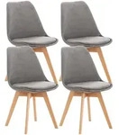 CLP Stuhl, Grau, Holz, 49x83x50 cm, Esszimmer, St&uuml;hle, Esszimmerst&uuml;hle,