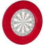 Relaxdays Dartschutzring, Rot, Textil, 72x72x3 cm, Spielzeug, Kinderspielzeug,