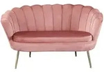 Livetastic 2-Sitzer-Sofa, Rosa, Metall, 136x78x77 cm, Wohnzimmer, Sofas & Couches,
