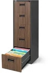 Jan Nowak Aktenschrank, Anthrazit, Metall, 46x162x62 cm, Arbeitszimmer,