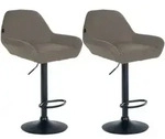 CLP Barhocker, Taupe, Metall, 51x89x52 cm, Esszimmer, Barm&ouml;bel, Barhocker