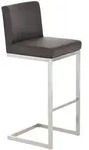 CLP Barhocker, Braun, Metall, 42x104x48 cm, Esszimmer, Barm&ouml;bel, Barhocker