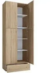 Mid.you Schuhschrank, Sonoma Eiche, Kunststoff, 3 F&auml;cher, 70x200x39 cm, Garderobe,