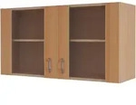 FlexWell K&uuml;chenoberschrank, Buche, Holzwerkstoff, 1 F&auml;cher, einzeln stellbar, 100