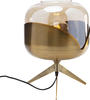 Kare-Design Tischleuchte, Transparent, Glas, 27x35x27 cm, Kippschalter, Lampen &