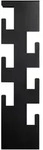 Wandgarderobe, Schwarz, Metall, 15x60x8 cm, Garderobe, Garderobenleisten &