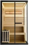 Artsauna Sauna, Schwarz, Holz, 120x200x120 cm, Freizeit, Wellness, Sauna