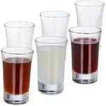 Relaxdays Schnappsgl&auml;ser, Transparent, Glas, Essen & Trinken, Gl&auml;ser,