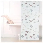 Relaxdays Duschrollo, Mehrfarbig, Kunststoff, Metall, 100x5 cm, Badtextilien,