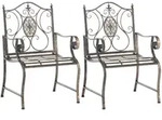 CLP Gartenstuhl, Bronze, Metall, 62x94x53 cm, Gartenm&ouml;bel, Gartenst&uuml;hle,