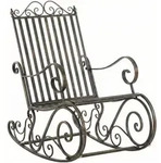 CLP Gartenschaukelstuhl, Bronze, Metall, 56x94x90 cm, Gartenm&ouml;bel, Gartenliegen