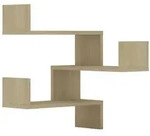 vidaXL Wandregalset, Sonoma Eiche, Holz, Strukturbuche, Rechteckig, 40x50x40 cm,