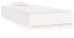vidaXL Massivholzbett, Wei&szlig;, Naturmaterialien, 90x200 cm, Schlafzimmer, Betten