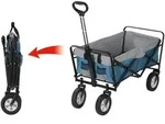 Bollerwagen EASYmaxx, Blau, Grau, Schwarz, Metall, Kunststoff, 50x61x100 cm,...