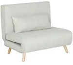 Homcom Einzelsofa, Creme, Holz, Nachbildung, 1-Sitzer, F&uuml;llung: Polyester, einzeln