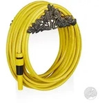Relaxdays Schlauchhalter, Braun, Metall, 27x13x15 cm, Gartenzubeh&ouml;r, Gartenpflege,