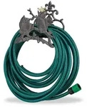 Relaxdays Schlauchhalter, Grau, Metall, 24x23x15 cm, Gartenzubeh&ouml;r, Gartenpflege,