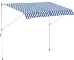 Outsunny Markise,, Blau, Metall, 150x280x300 cm, Sonnen- & Sichtschutz, Markisen