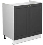 Vicco Sp&uuml;lenunterschrank, Anthrazit, Wei&szlig;, Holzwerkstoff, 1 F&auml;cher,...