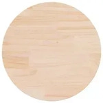 vidaXL Tischplatte, Braun, Holz, Kiefer, Rund, 60x2.5x60 cm, Esszimmer, Tische,