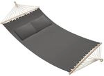 tectake H&auml;ngematte, Dunkelgrau, Textil, 150x2.5x325 cm, Gartenm&ouml;bel, H&auml;ngematten