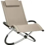 tectake Sonnenliege, Beige, Metall, 73x93x150 cm, Gartenm&ouml;bel, Gartenliegen