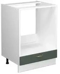 Vicco Herdumbauschrank, Gr&uuml;n, Wei&szlig;, Holzwerkstoff, 2 F&auml;cher, 1 Schubladen,