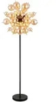 Globo Stehleuchte, Schwarz, Metall, Glas, 55x155x55 cm, CE, Farben fixierbar,