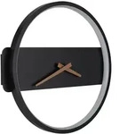 Globo Wanduhr Sussy, Schwarz, Wei&szlig;, Metall, Kunststoff, 32x35 cm, CE,