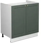 Vicco Sp&uuml;lenunterschrank, Gr&uuml;n, Wei&szlig;, Holzwerkstoff, 1 F&auml;cher, Rechteckig,