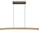 Globo Led-H&auml;ngeleuchte Doro, Graphit, Opal, Schwarz, Dunkelbraun, Metall,