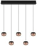 Trio Leuchten Led-H&auml;ngeleuchte , Schwarz , Metall , warmweiss, kaltweiss,