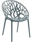 CLP Gartenstuhl, Grau, Kunststoff, 59x80x60 cm, Gartenm&ouml;bel, Gartenst&uuml;hle,