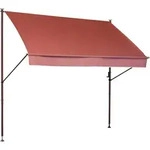 Boxxx Klemmmarkise, Terracotta, Metall, Textil, Uni, 250x225-275x150 cm, Sonnenschutz