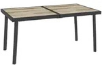 Outsunny Gartentisch,, Grau, Kunststoff, 85x72x145 cm, Gartenm&ouml;bel,...