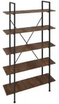tectake Regal, Rost, Holz, Beton Optik, Rechteckig, 106x179.5x34.5 cm, Wohnzimmer,