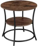 tectake Beistelltisch, Rost, Holzwerkstoff, Beton Optik, 55x56x55 cm, Wohnzimmer,