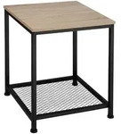 tectake Beistelltisch, Natur, Holz, Beton Optik, 45.5x55.5x45.5 cm, Wohnzimmer,